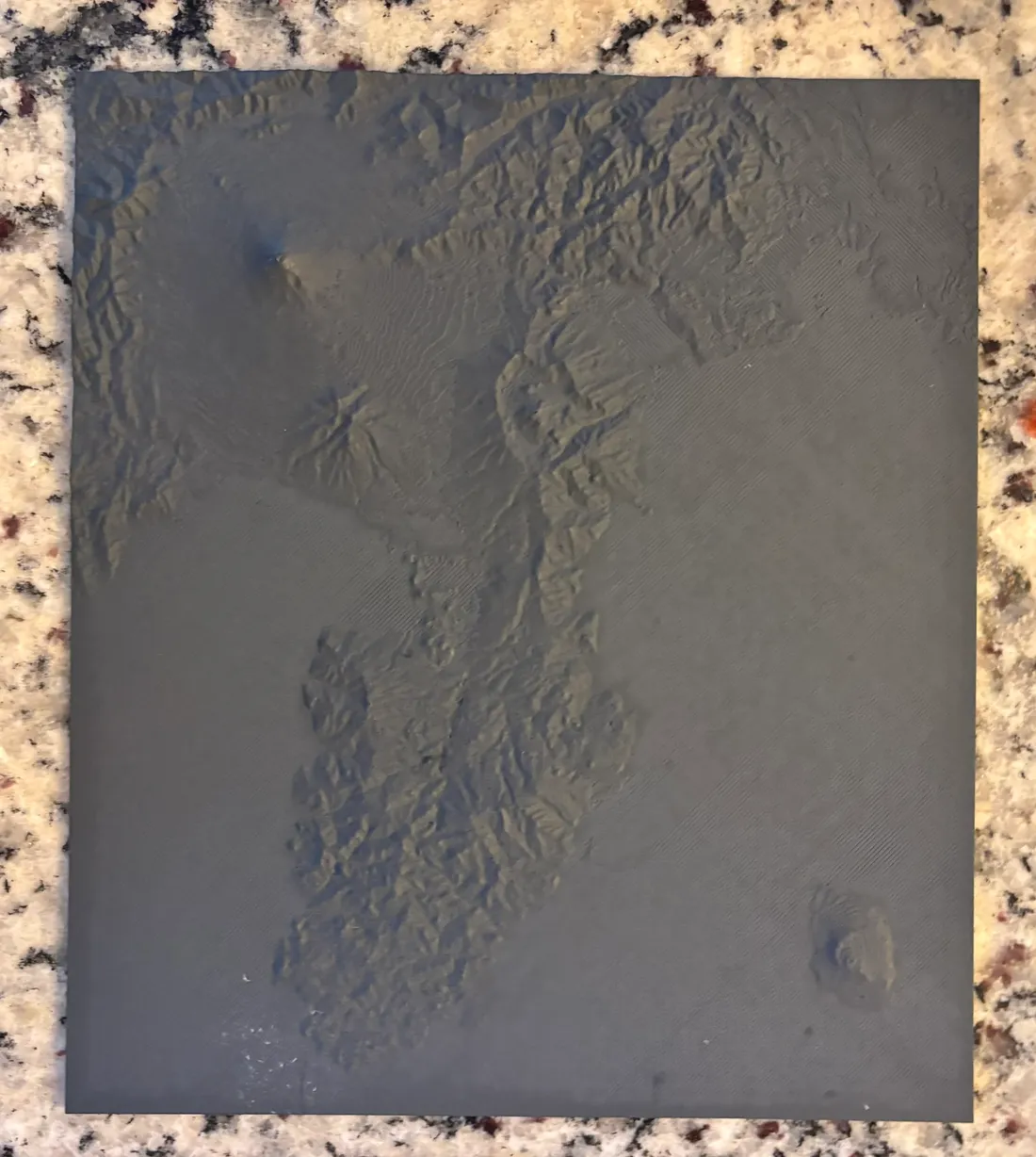 3D printed landscape with primer